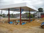 MMC Triangle Fuel Island Installation Construction June 14 2011