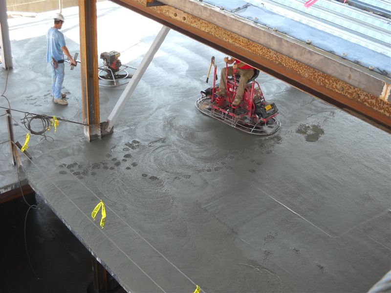 Admin 1st Floor Concrete Slab Finish Sept 29 2011