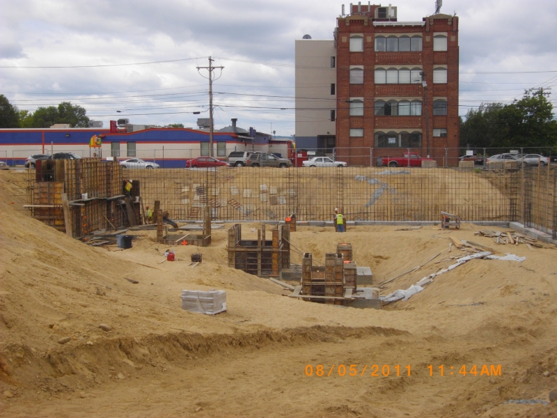 Police Bldg Concrete For Piers and Elevator Pit Walls