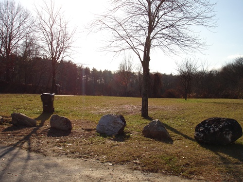 A view of the open field at Black Brook/Blodget Park